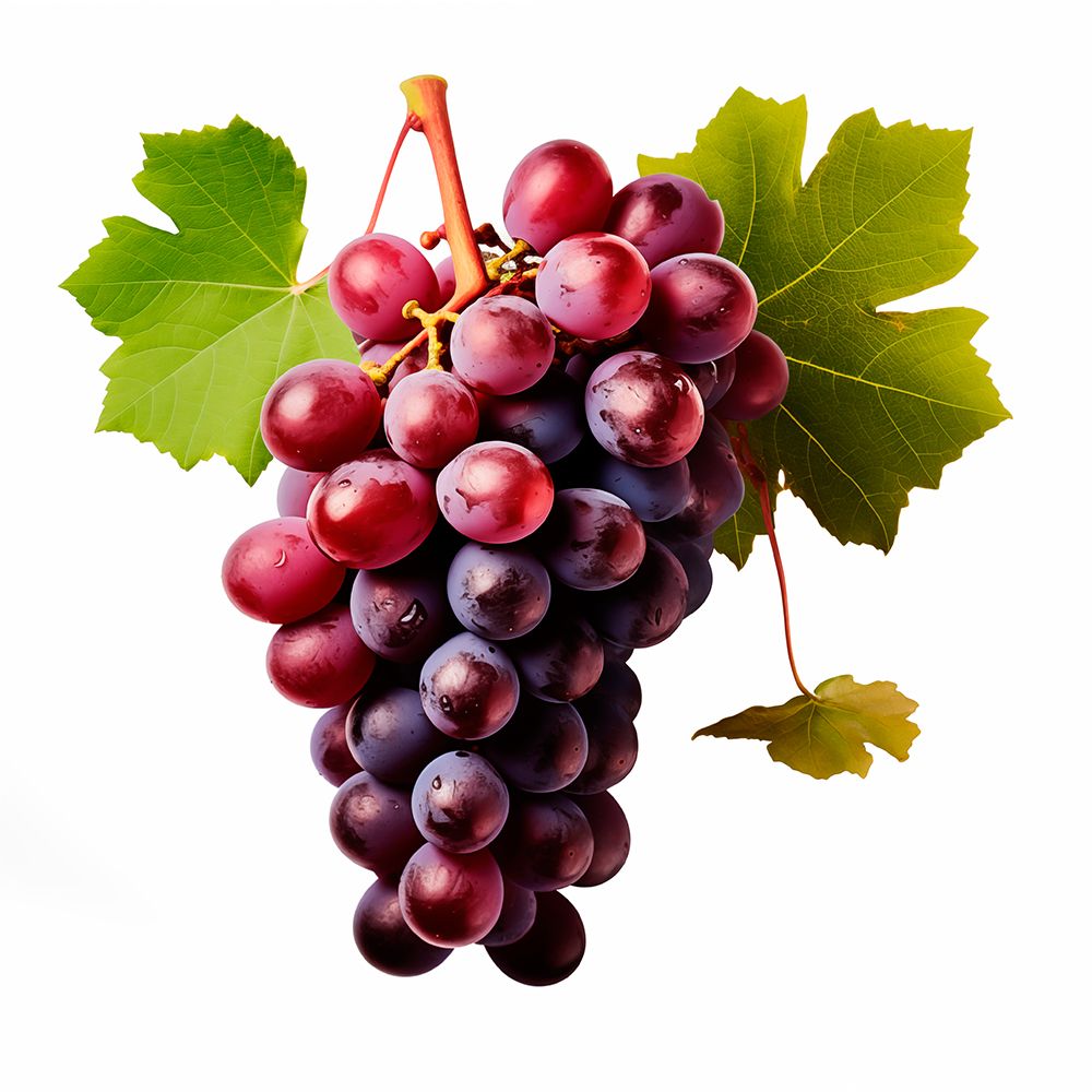 Red grapes close-up. (AI Generated)